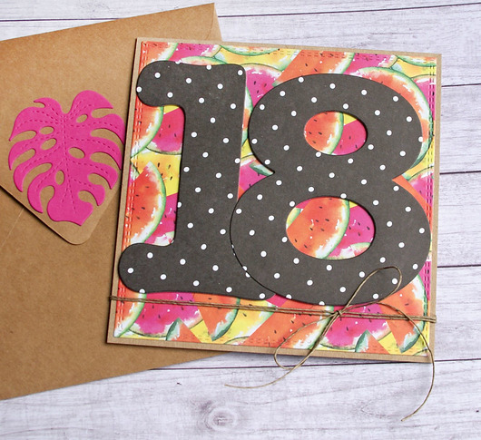 kartki scrapbooking S A L E :: 18-te urodziny :: KARTKA URODZINOWA