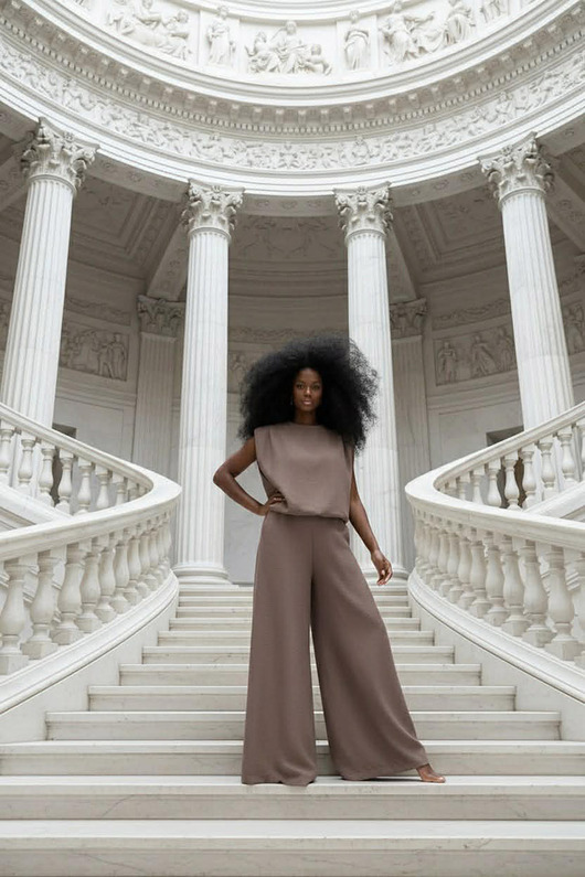 komplety damskie Komplet Serecaro mokka