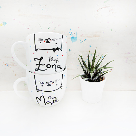 Pani Żona Pan Mąż (koty) - kubki 300ml miamilu