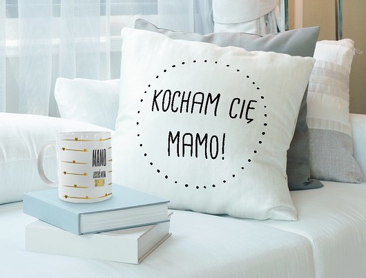 Wyjątkowy zestaw - kubek + poduszka dla mamy AllbagAllprints