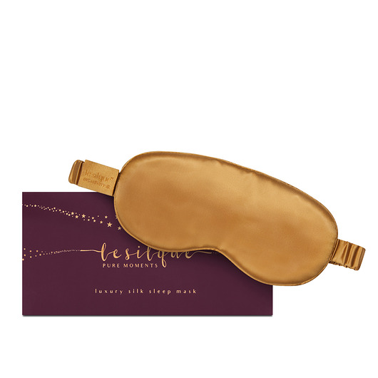 opaski na oczy LE SILQUE Opaska na oczy z jedwabiu - gold