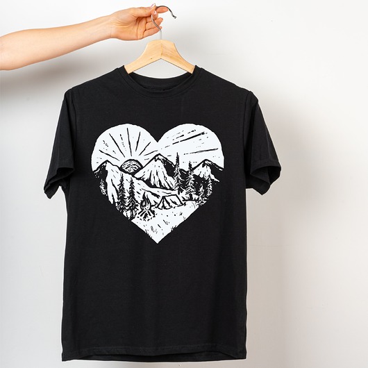 t-shirty męskie Koszulka czarna  męska Mountain