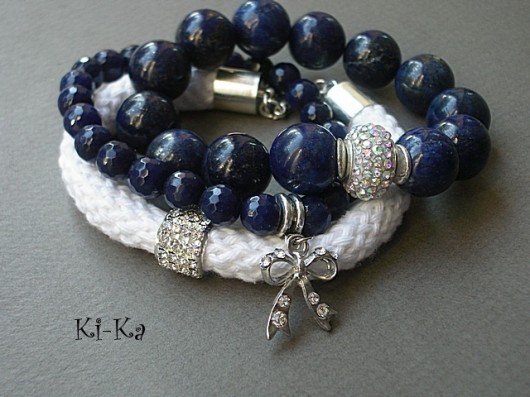White and dark blue /09-2013/ - set KiKa pracownia