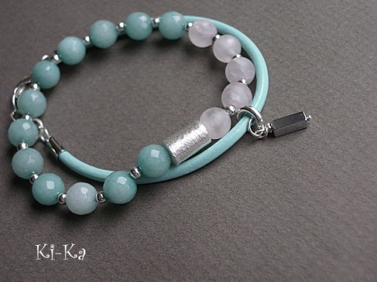 Mint & rose- bransoletki  KiKa pracownia