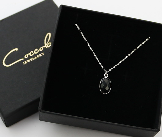 Naszyjnik celebrytka z onyksem srebro 925  Coccola JEWELLERY