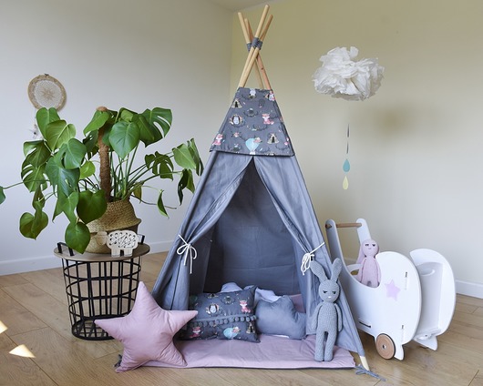 Zestaw tipi z 3 poduszkami i matą  MEAMs KIDs