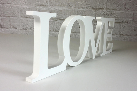 Napis Love 3D samodzielnie stojący 36cm amdecor