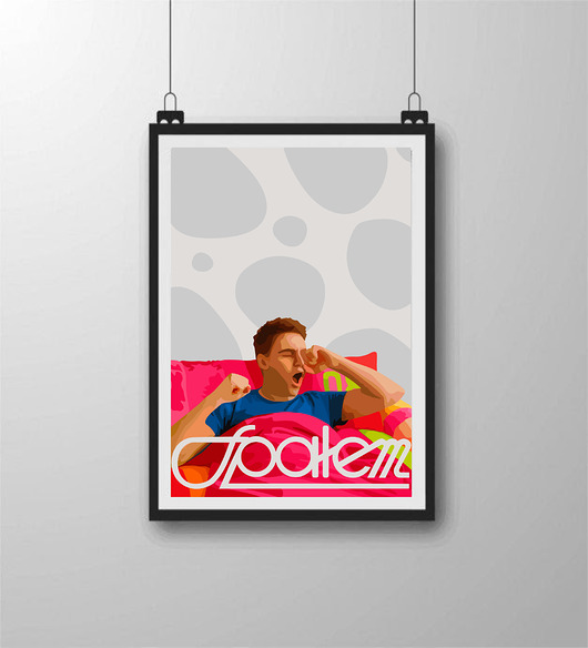 plakaty Plakat Spałem