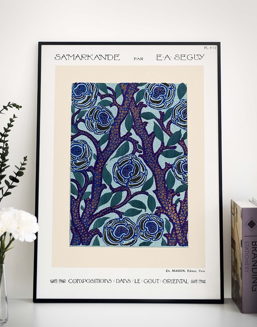 plakaty Plakat  wystawowy - wzory retro