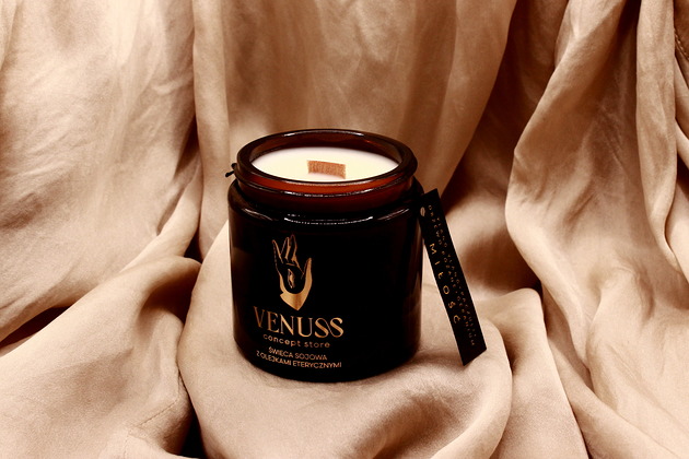 świeczniki i świece MIŁOŚĆ świeca SOJOWA z olejkami eterycznymi