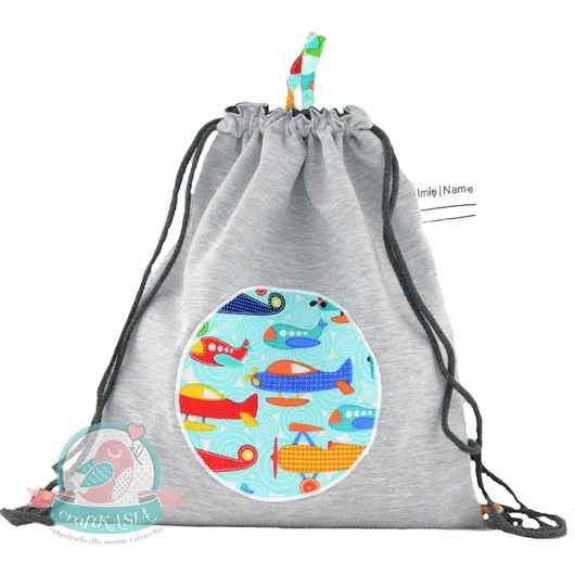 Dresbag- wodoodporny worko-plecak- Samoloty craftKASIA