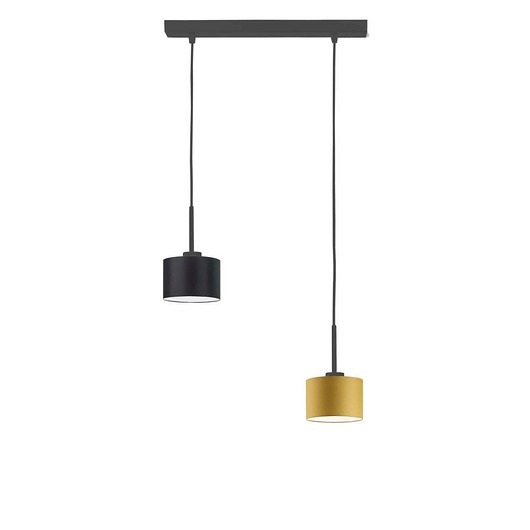 lampy wiszące 2-płomienna lampa wisząca z abażurami MONTANA