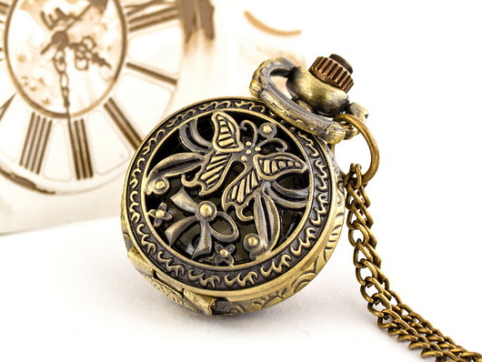 zegarki na łańcuszku MOTYLEK II - przepiękny zegarek dla niej