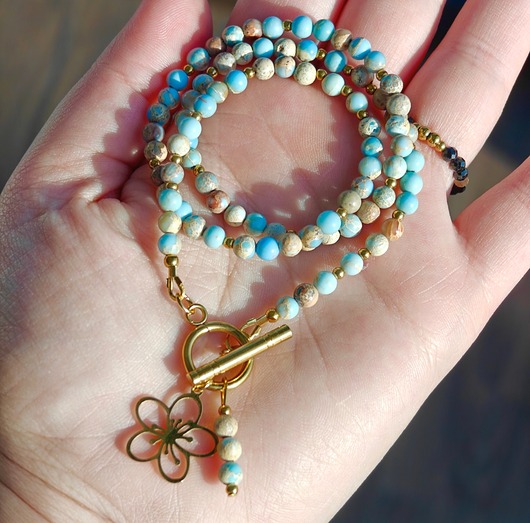 złote naszyjniki Klasyczny jaspis