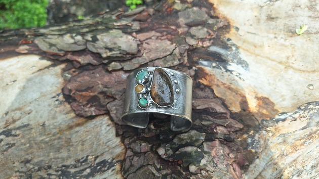 bransoletki wire wrapping W zaciszu - bransoletka regulowana