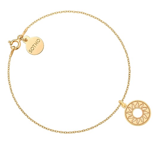 bransoletki złote Złota bransoletka ze słońcem