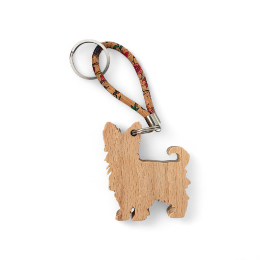 breloki Brelok do kluczy  YORK -  z drewna i korka