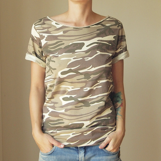 Tshirt  wytarte moro Oversize S-XXL ONE MUG A DAY
