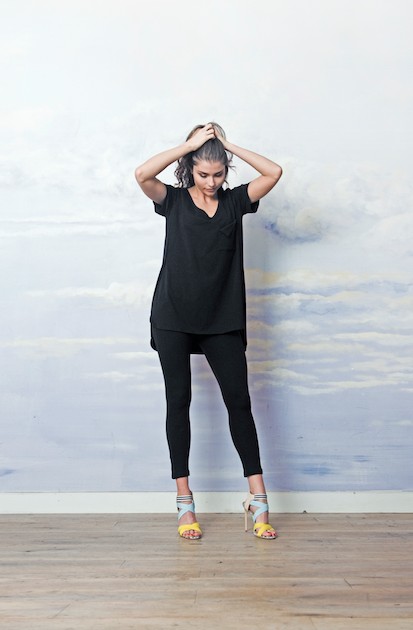 t-shirt LOVER SIZE black RISK MADE IN WARSAW