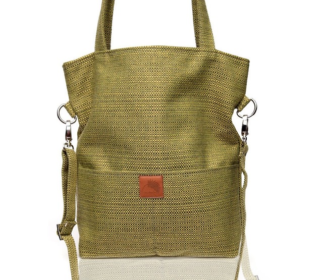 torby na ramię Prostokątna torba na ramię A4 zgniła zieleń