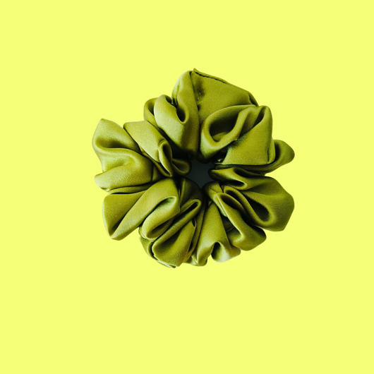 gumki do włosów Gumka jedwabna, scrunchie, frotka soczyste jabłko MAXI