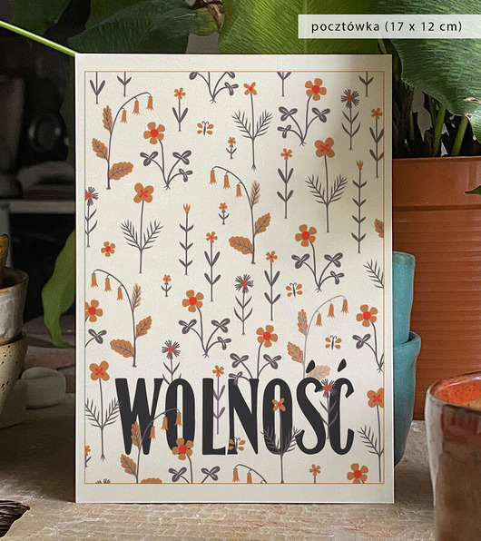 Wolność - Plakat lub pocztówka od JP Japier Papier
