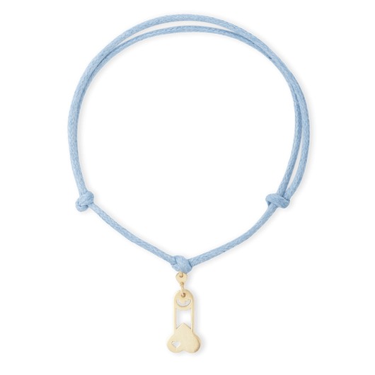 Gold charms with blue cords Bnasty