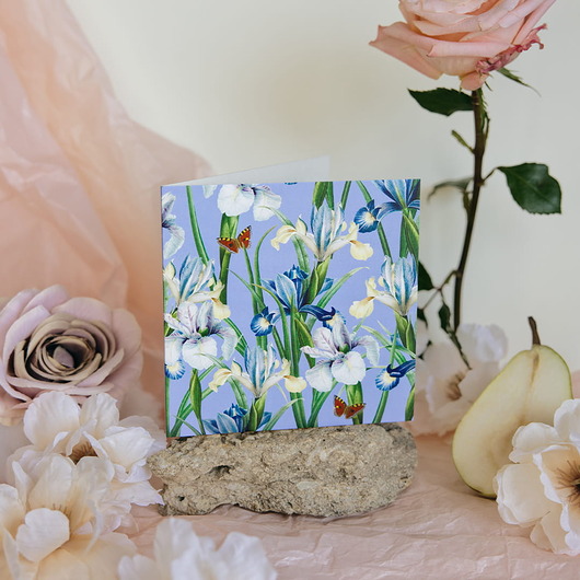 kartki okolicznościowe - wydruki Kartka okolicznościowa "Irysy"