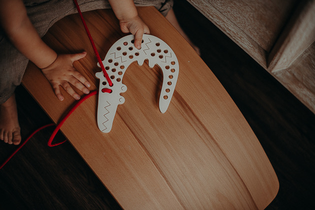 klocki i zabawki drewniane Krokodyl Felek