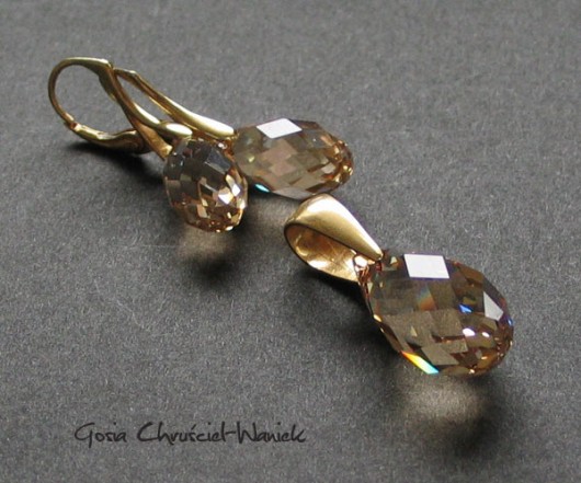 kryształ Swarovski briolety Gosia Chruściel-Waniek