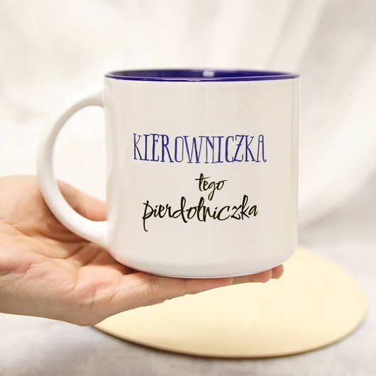 kubki Kubek Kierowniczka Pierdolniczka Granatowy