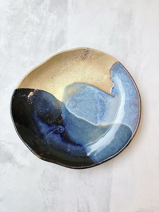 patery i talerze Talerz obiadowy *Pustynny zmierzch* ok.26cm