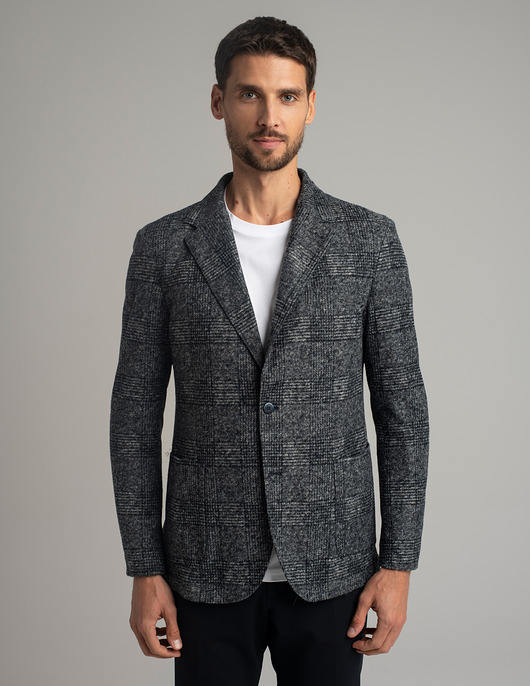 marynarki męskie Marynarka avella z wełną jagnięcą granatowa