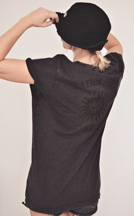 t-shirty męskie Tshirt Acid Black Vacation Forever