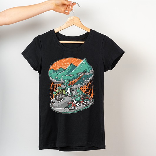Koszulka czarna męska Turtles ART ORGANIC