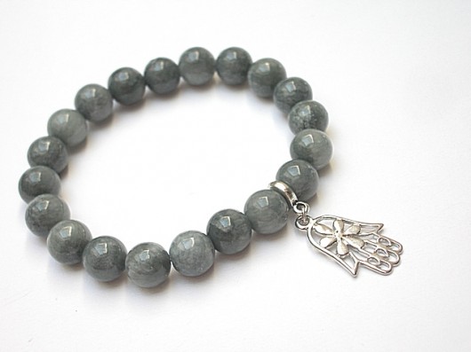 Grey hamsa /11.05.15/ - bransoletka KiKa pracownia