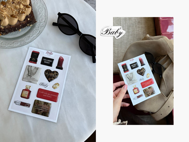 naklejki i wlepy Naklejki 3D luksusowy zestaw prezent na etui oraz laptop