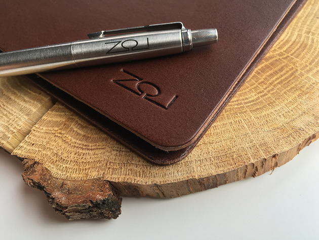 ZOI PURE BROWN wieczny skórzany notes ZOI