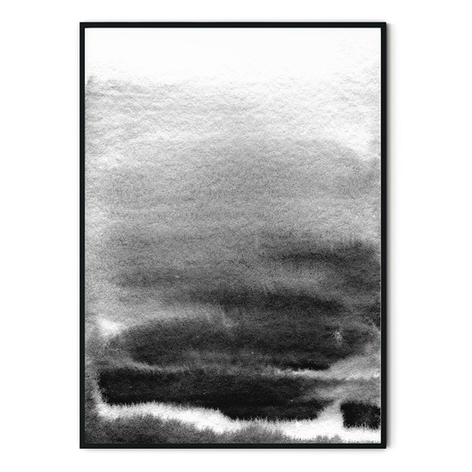 Plakat skandynawski B&W Ombre no. 2 myscandi
