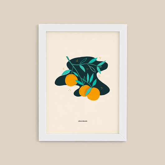 plakat / pomarańcze / 30x40 cm Magdalena Morzuch