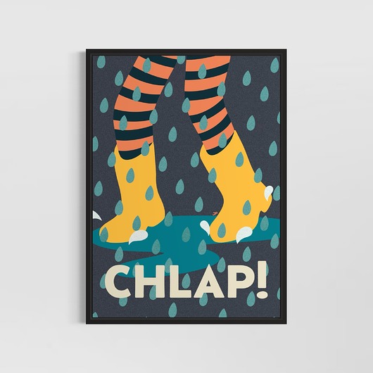 plakaty Plakat CHLAP - granatowy