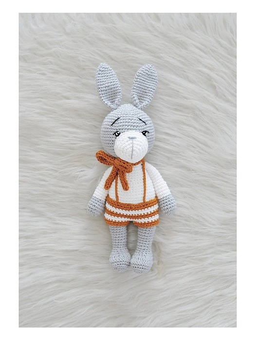 przytulanki dla niemowląt i dzieci Zając z kokardą - IMIENNY