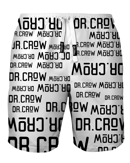 spodnie męskie Shorty Kąpielowe Męskie DR.CROW Logo Napisy