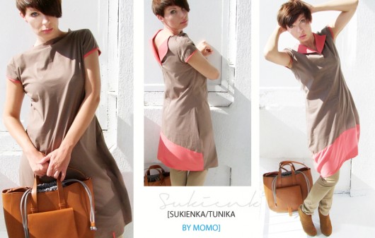 Sukienka/ Tunika dwustronna momo fashion