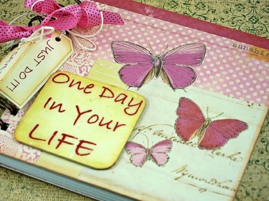 Notes - pamiętnik - art journal Brises koloruje