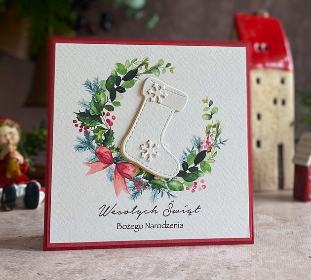 kartki świąteczne Personalizowana kartka na Boże Narodzenie, BN 20E