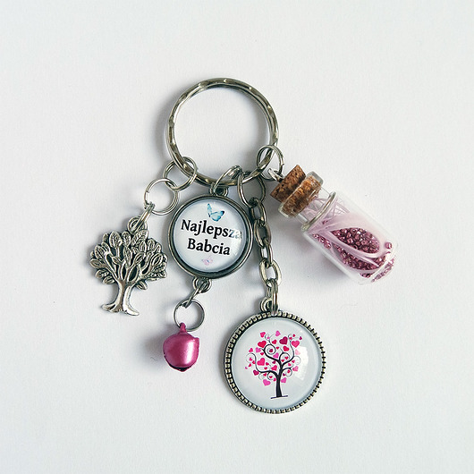breloki Breloczek - Babcia, drzewko, fiolka