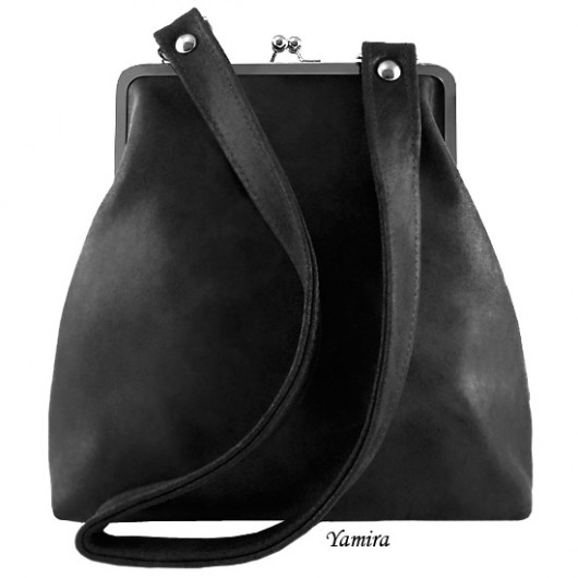 Torebka XL :: classic black leather :: yamira