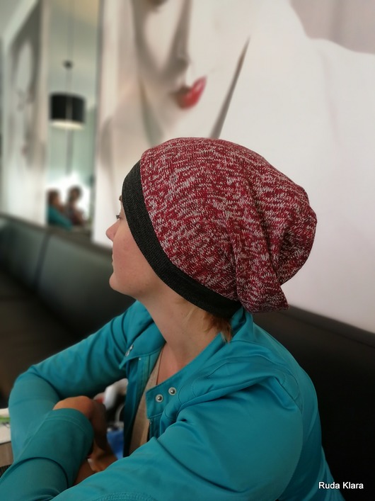 czapka unisex uniwersalna codzienna ruda klara