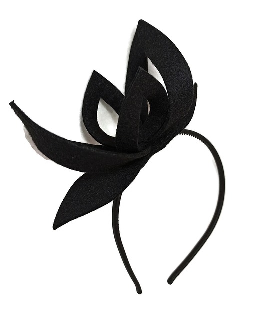 fascynatory Fascynator czarny duży